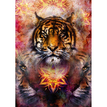 Charger l&#39;image dans la galerie, Tigre - diamant rond complet - 30x40cm
