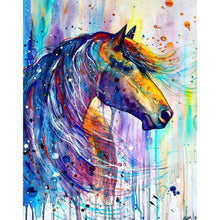 Charger l&#39;image dans la galerie, Cheval - diamant rond complet - 30x40cm
