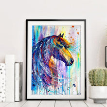Charger l&#39;image dans la galerie, Cheval - diamant rond complet - 30x40cm
