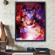 Charger l&#39;image dans la galerie, Lion - diamant rond complet - 30x40cm
