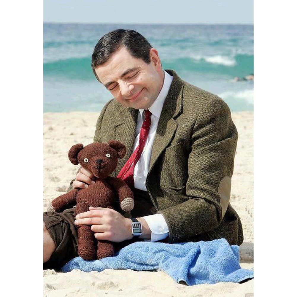 M.  haricot - peinture en diamant complet - 40x30cm