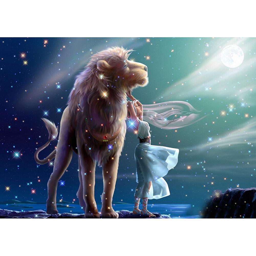 Leo - peinture en diamant complet - 40x30cm