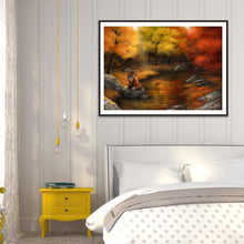 Charger l&#39;image dans la galerie, Paysage d’automne - diamant rond complet - 40x30cm
