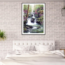 Charger l&#39;image dans la galerie, Paysage - diamant rond complet - 30x40cm
