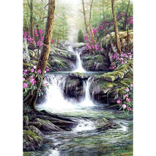 Charger l&#39;image dans la galerie, Paysage - diamant rond complet - 30x40cm
