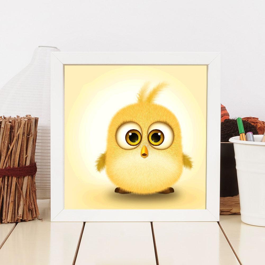 Oiseau - diamant rond complet - 30x30cm