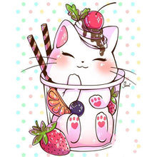 Charger l&#39;image dans la galerie, Chat - diamant rond complet - 30x40cm
