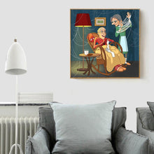 Charger l&#39;image dans la galerie, Vieil homme - peinture complète de diamant - 30x30cm
