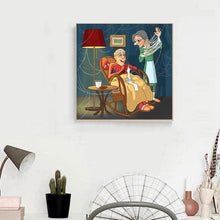 Charger l&#39;image dans la galerie, Vieil homme - peinture complète de diamant - 30x30cm
