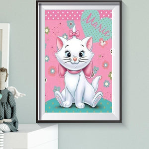 Chat - peinture en diamant complet - 40x30cm
