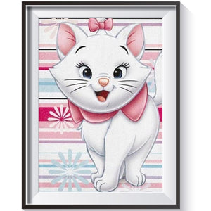 Chat - peinture en diamant complet - 40x30cm