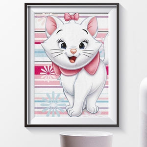 Chat - peinture en diamant complet - 40x30cm