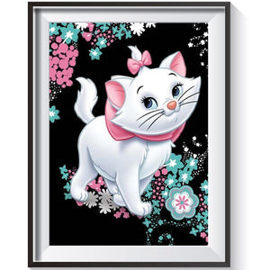 Chat - peinture en diamant complet - 40x30cm