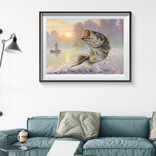 Charger l&#39;image dans la galerie, Poisson - peinture diamant pleine - 40x30cm
