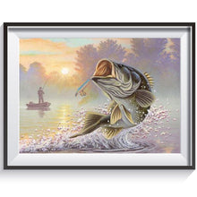 Charger l&#39;image dans la galerie, Poisson - peinture diamant pleine - 40x30cm
