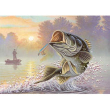 Charger l&#39;image dans la galerie, Poisson - peinture diamant pleine - 40x30cm
