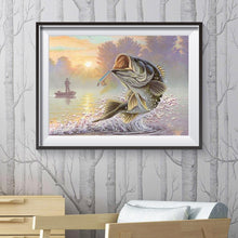 Charger l&#39;image dans la galerie, Poisson - peinture diamant pleine - 40x30cm
