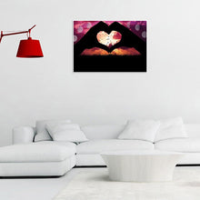 Charger l&#39;image dans la galerie, Coeur - peinture en diamant complet - 30x40cm
