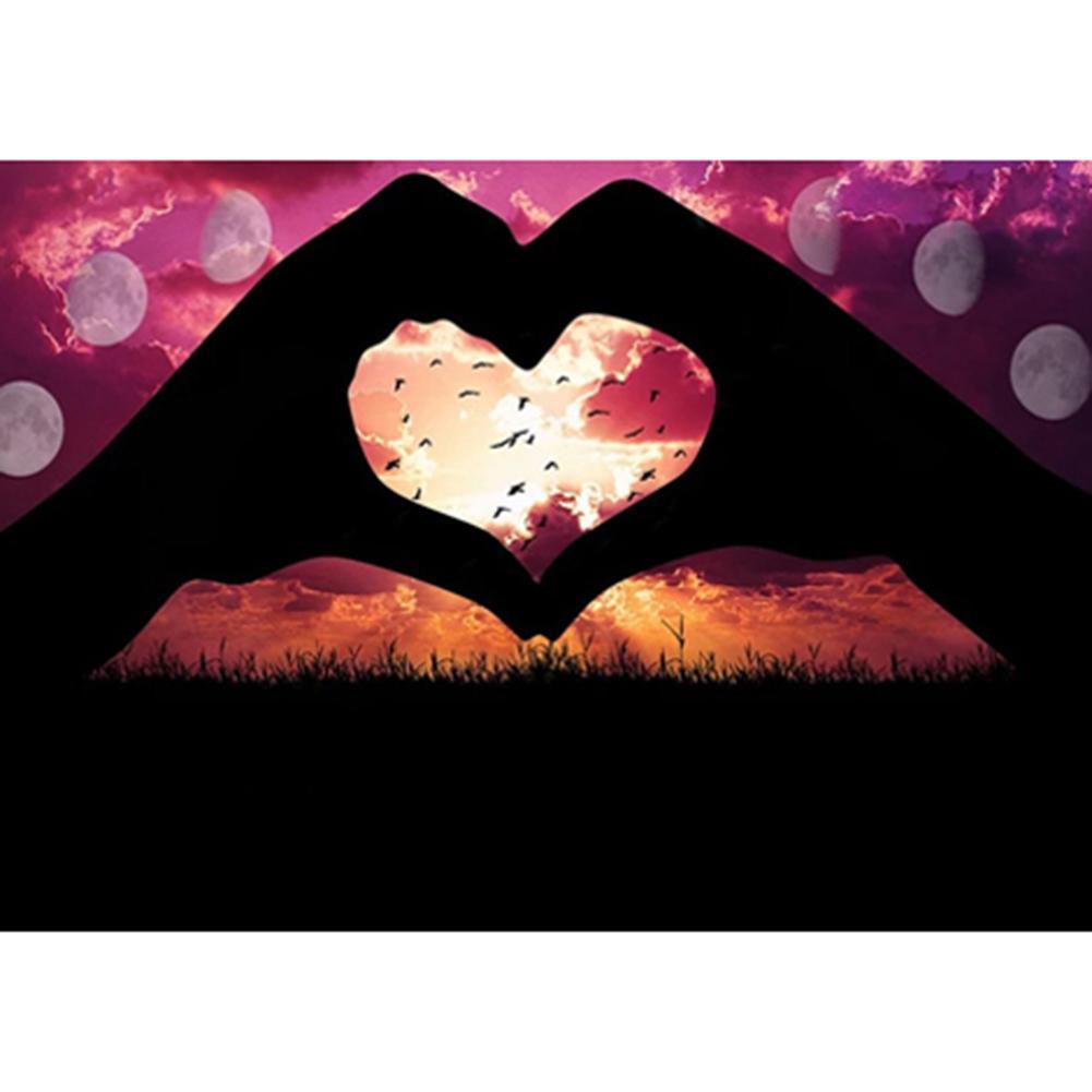 Coeur - peinture en diamant complet - 30x40cm