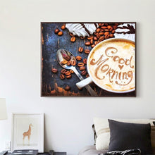 Charger l&#39;image dans la galerie, Café - peinture diamant pleine - 30x40cm
