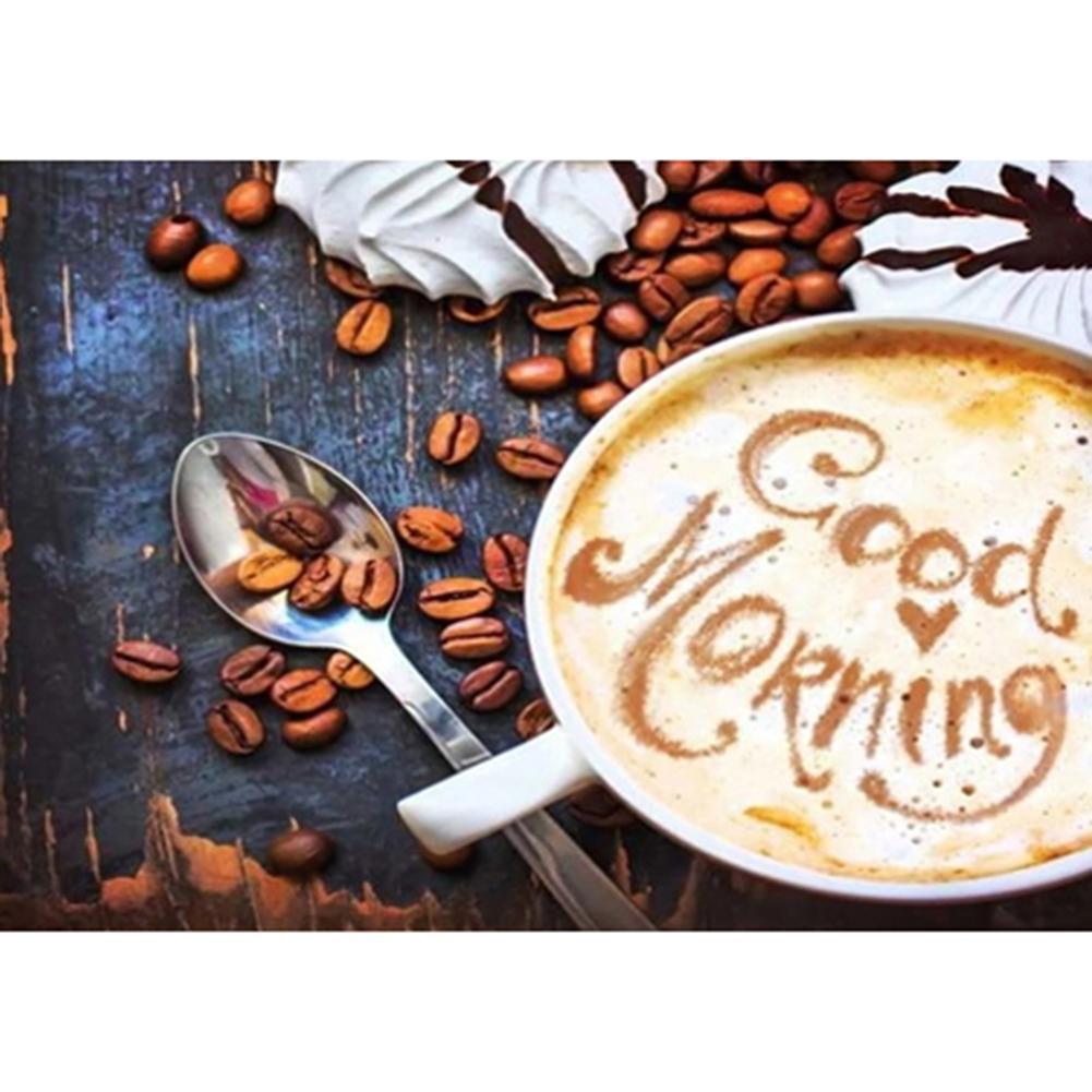 Café - peinture diamant pleine - 30x40cm