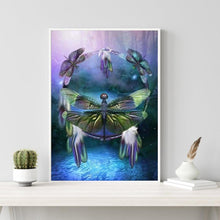 Charger l&#39;image dans la galerie, Libellule - peinture en diamant complet - 30x40cm
