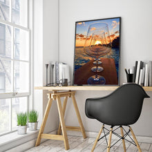 Charger l&#39;image dans la galerie, Coucher du soleil - peinture en diamant complet - 30x40cm
