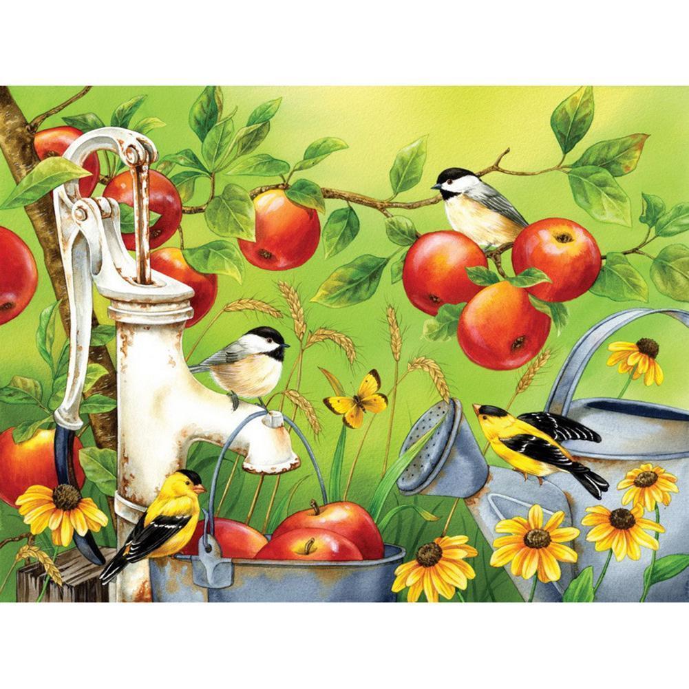 Oiseau - peinture en diamant complet - 40x30cm