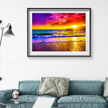 Charger l&#39;image dans la galerie, Paysage - diamant rond complet - 40x30cm
