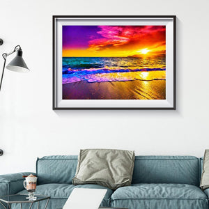Paysage - diamant rond complet - 40x30cm