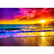 Charger l&#39;image dans la galerie, Paysage - diamant rond complet - 40x30cm
