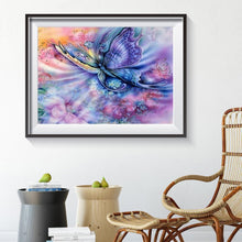 Charger l&#39;image dans la galerie, Papillon - diamant rond complet - 40x30cm
