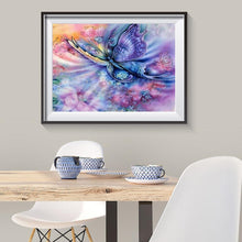 Charger l&#39;image dans la galerie, Papillon - diamant rond complet - 40x30cm
