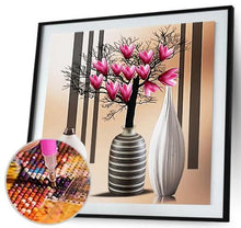 Charger l&#39;image dans la galerie, Vase - diamant rond complet -
