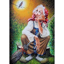 Charger l&#39;image dans la galerie, Vieille dame - diamant rond complet - 30x40cm
