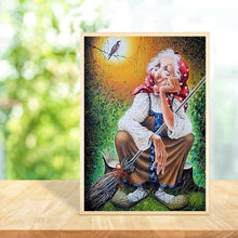 Charger l&#39;image dans la galerie, Vieille dame - diamant rond complet - 30x40cm
