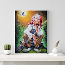 Charger l&#39;image dans la galerie, Vieille dame - diamant rond complet - 30x40cm
