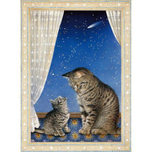 Charger l&#39;image dans la galerie, Chat - diamant rond complet - 30x40cm
