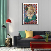 Charger l&#39;image dans la galerie, Chat - diamant rond complet - 30x40cm
