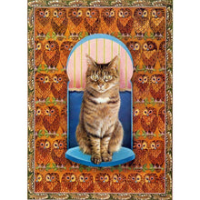 Charger l&#39;image dans la galerie, Chat - diamant rond complet - 30x40cm
