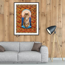 Charger l&#39;image dans la galerie, Chat - diamant rond complet - 30x40cm
