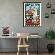 Charger l&#39;image dans la galerie, Chat - diamant rond complet - 30x40cm
