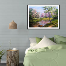 Charger l&#39;image dans la galerie, Paysage - diamant rond complet - 40x30cm
