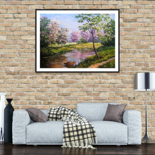 Charger l&#39;image dans la galerie, Paysage - diamant rond complet - 40x30cm
