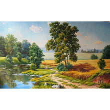Charger l&#39;image dans la galerie, Paysage - diamant rond complet - 40x30cm
