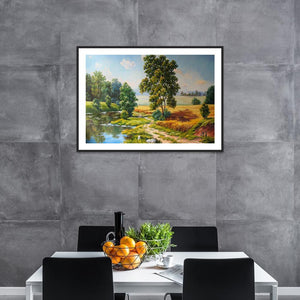 Paysage - diamant rond complet - 40x30cm
