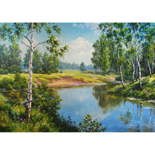 Charger l&#39;image dans la galerie, Paysage - diamant rond complet - 40x30cm
