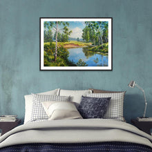 Charger l&#39;image dans la galerie, Paysage - diamant rond complet - 40x30cm

