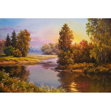 Charger l&#39;image dans la galerie, Paysage - diamant rond complet - 40x30cm
