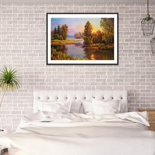 Charger l&#39;image dans la galerie, Paysage - diamant rond complet - 40x30cm
